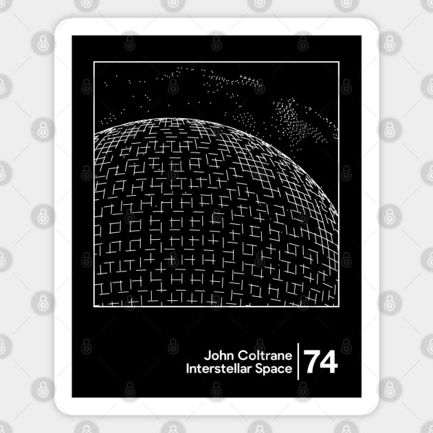 John Coltrane / Minimal Graphic Artwork Design Magnet by saudade